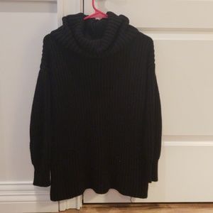 Scarf neck sweater